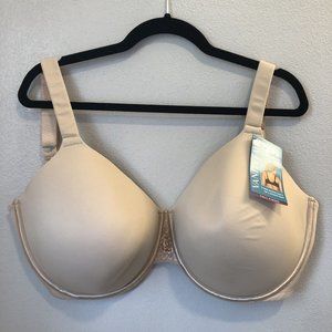 Vanity Fair Full Figure Bra Size 40H Tan Beige Padded New!